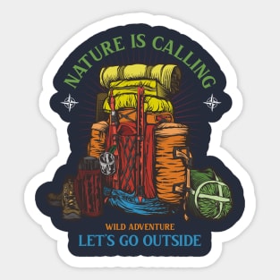 Wanderlust Nature is Calling Sticker